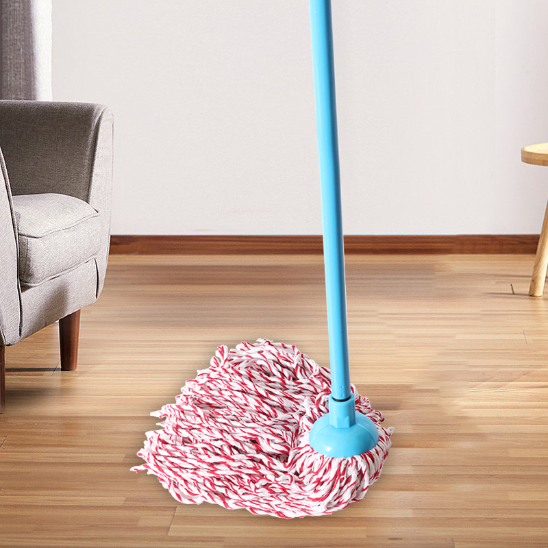 Blue Pink Cotton String Mops for Home Cleaning