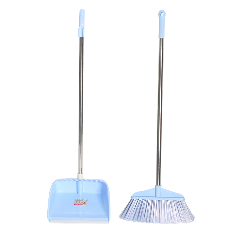 Household Stainless Steel Handle Large Broom and Dustpan Combo - Image 5